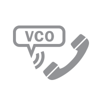 VCO Voice Carry Over icon